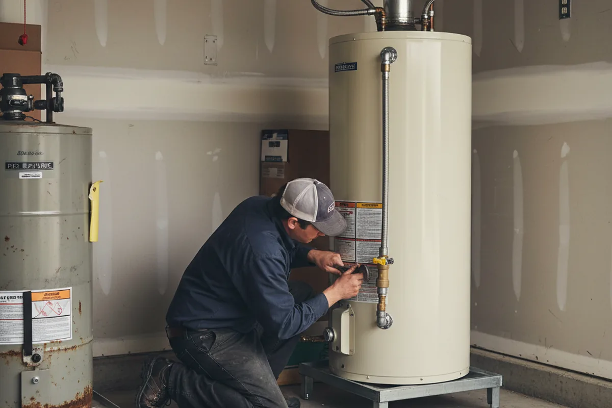Water heater and shutoff valve replacement in Dana Point
